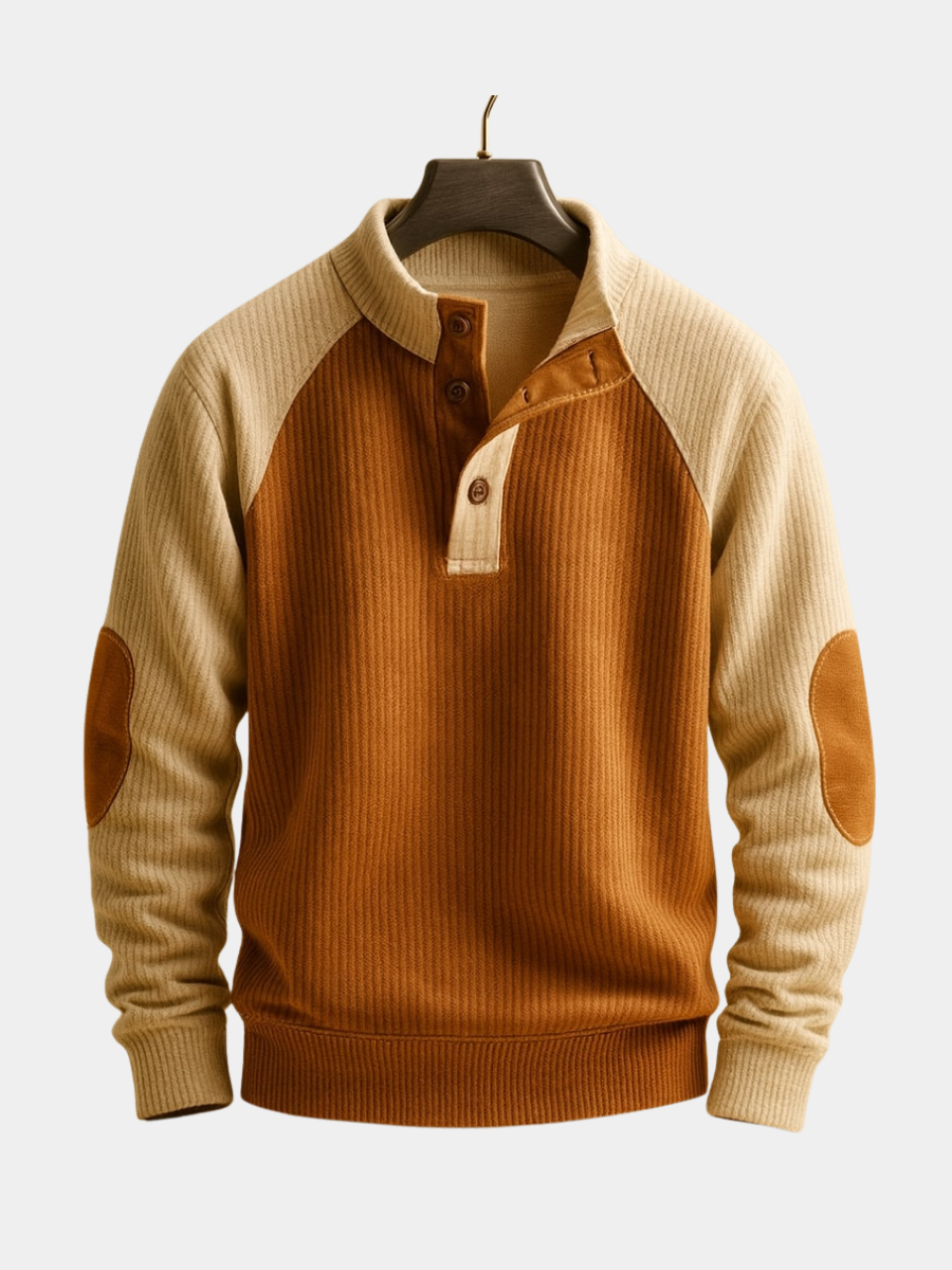 FEDERICO™ | Maglione Henley a trecce