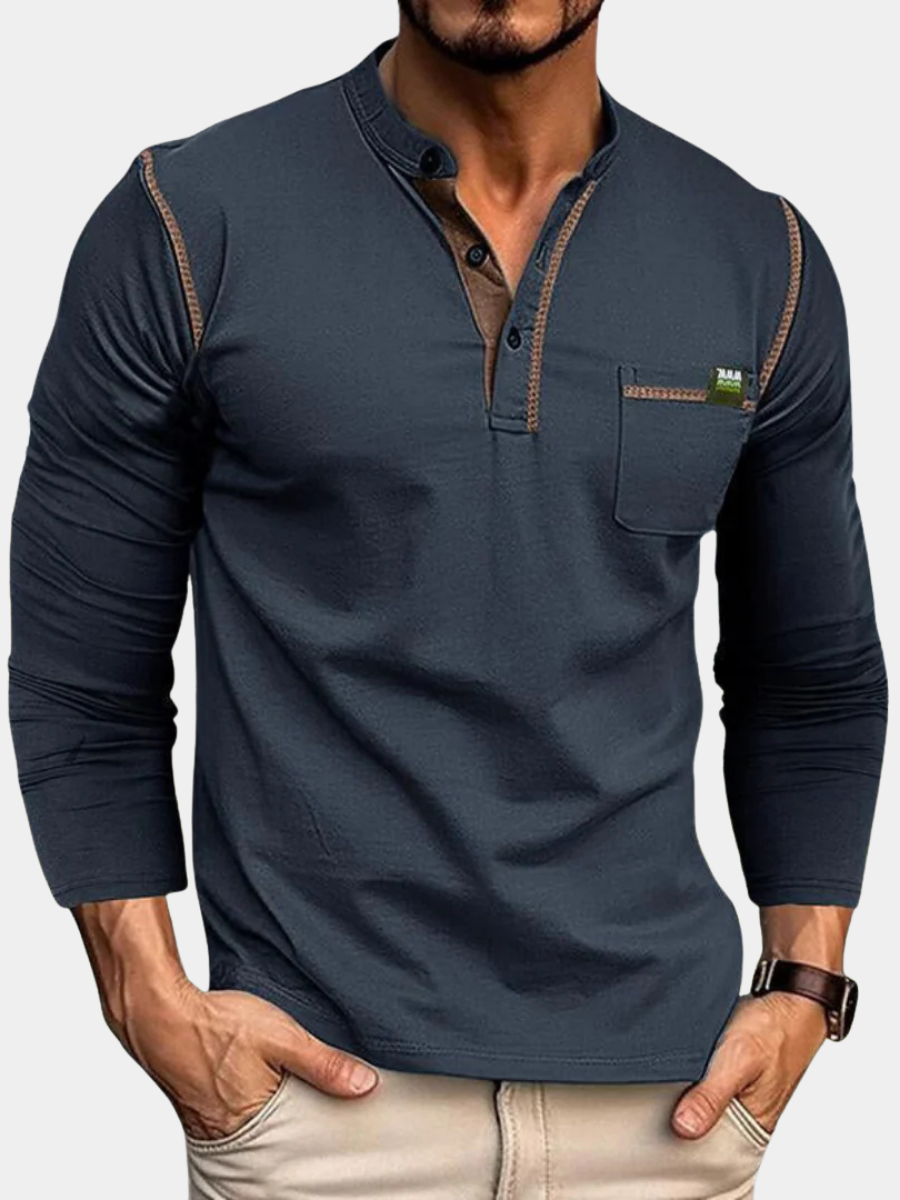 FEDERICO™ | Camicia a maniche lunghe con tasca