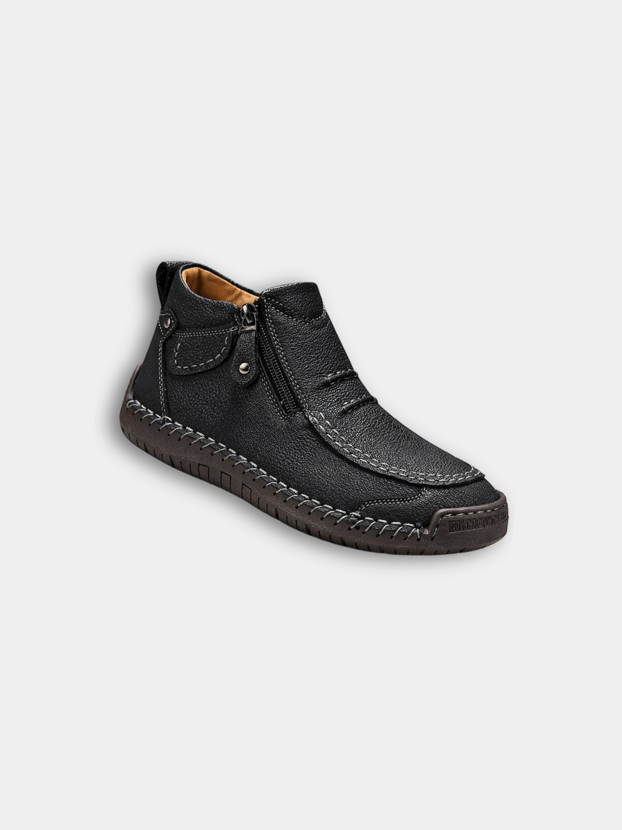 FEDERICO™ | Stivaletto da uomo alla caviglia con cerniera, cucito a mano
