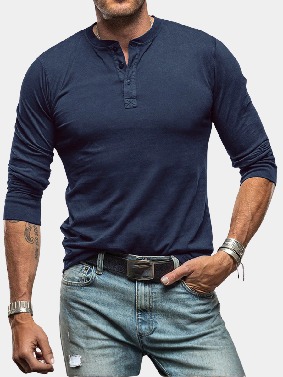 FEDERICO™ | Maglietta Henley slim fit