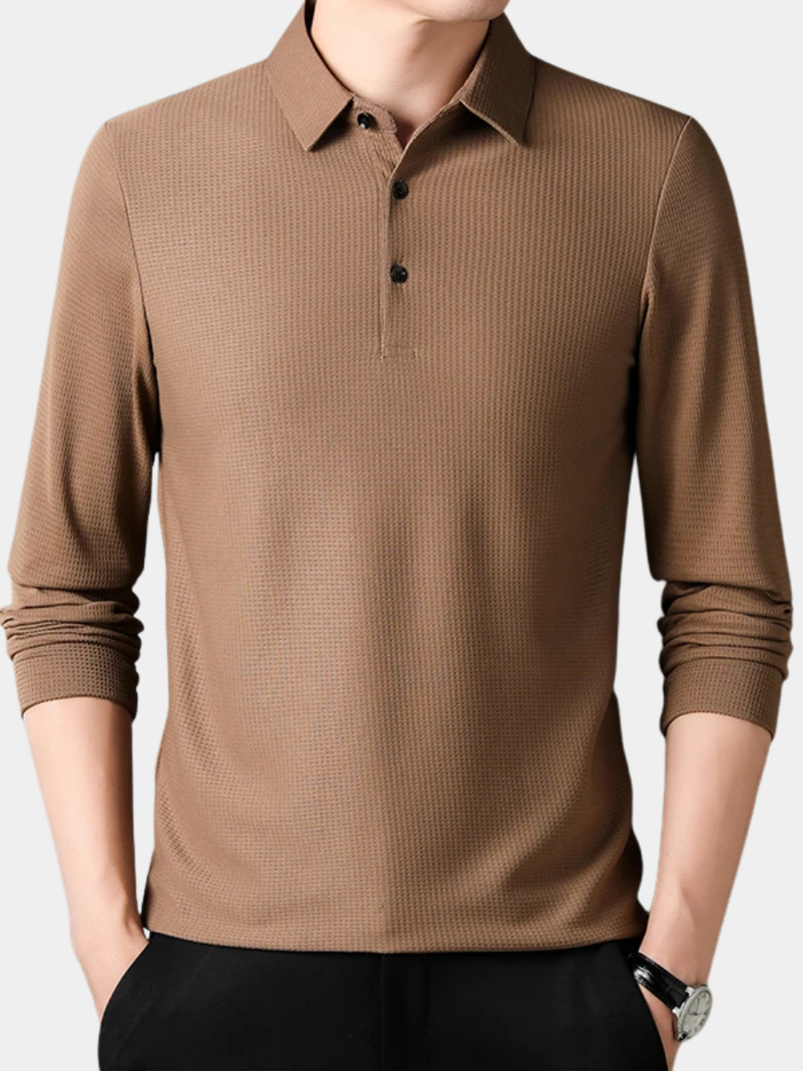 FEDERICO™ | Polo in maglia a maniche lunghe