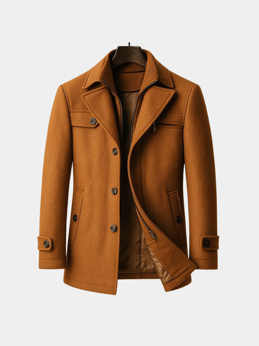 FEDERICO™ | Cappotto di lana a strati