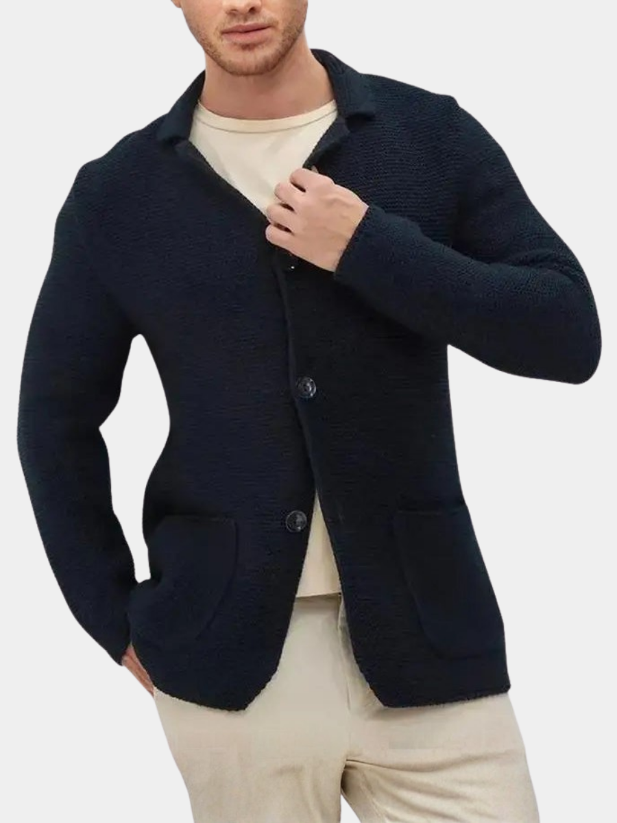 FEDERICO™ | Cardigan in maglia con colletto su misura