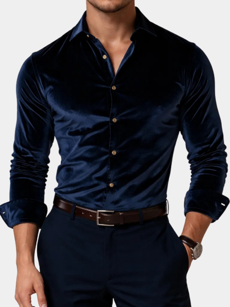 FEDERICO™ | Camicia in velluto a maniche lunghe