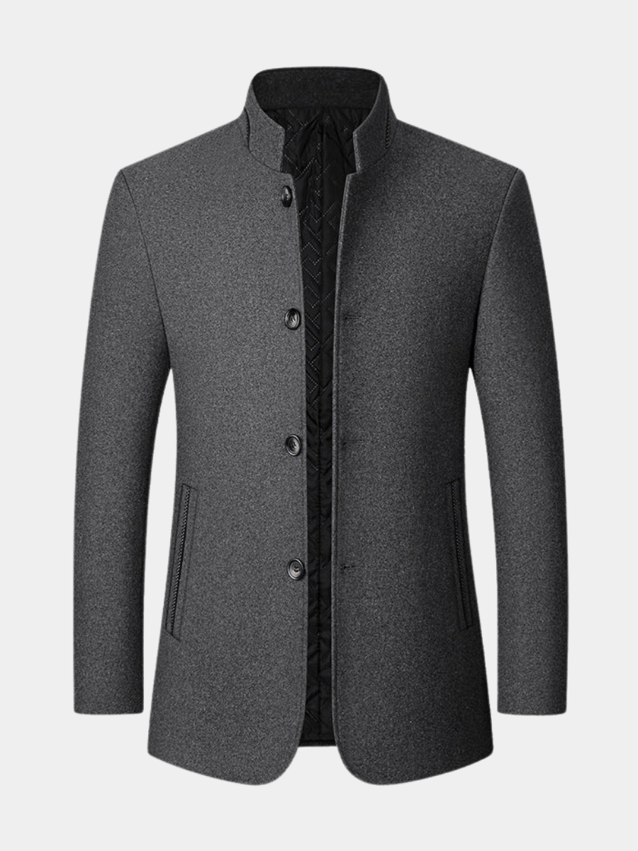 FEDERICO™ | Cappotto lungo in lana al tatto per uomo