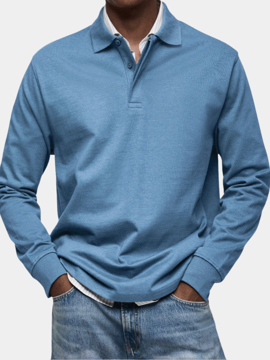 FEDERICO™ | Polo in cotone a maniche lunghe