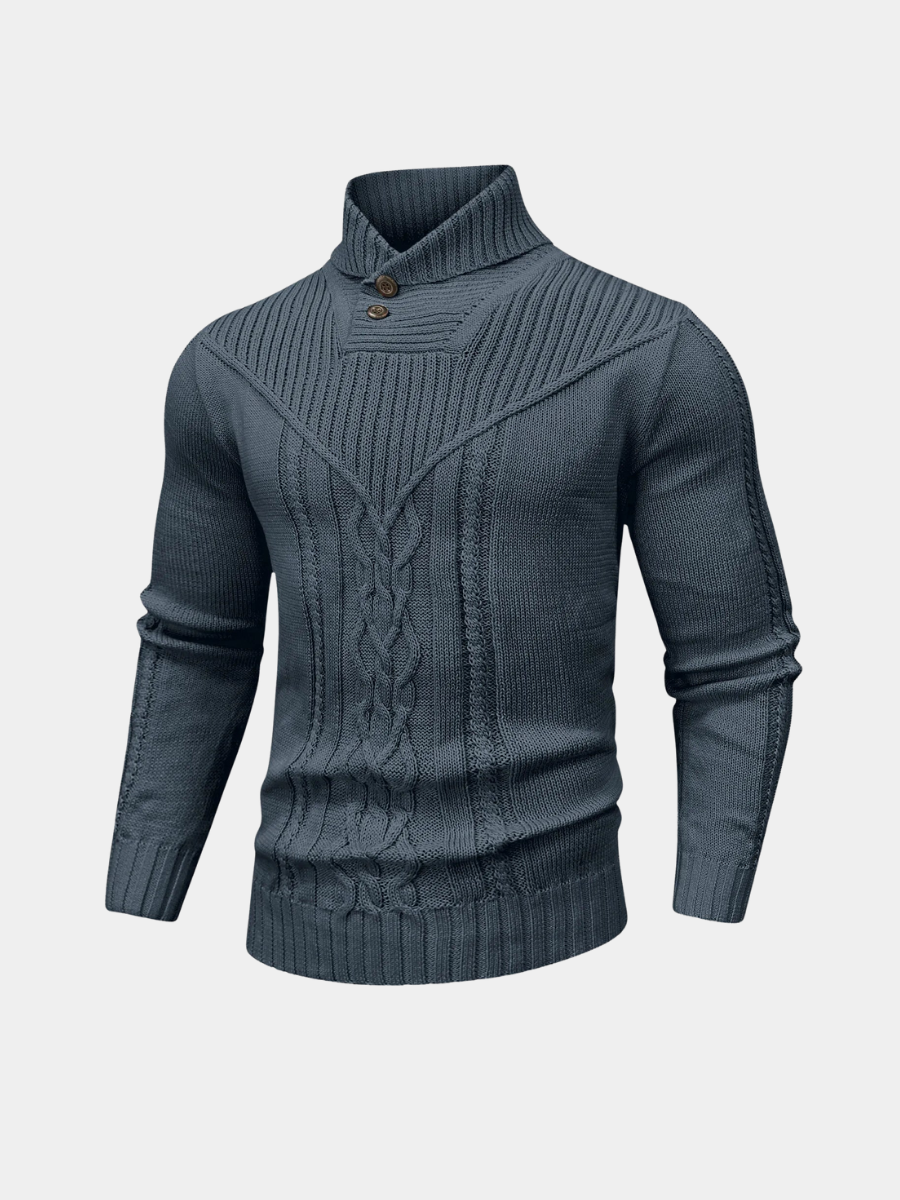 FEDERICO™ | Colletto alto in maglia a treccia