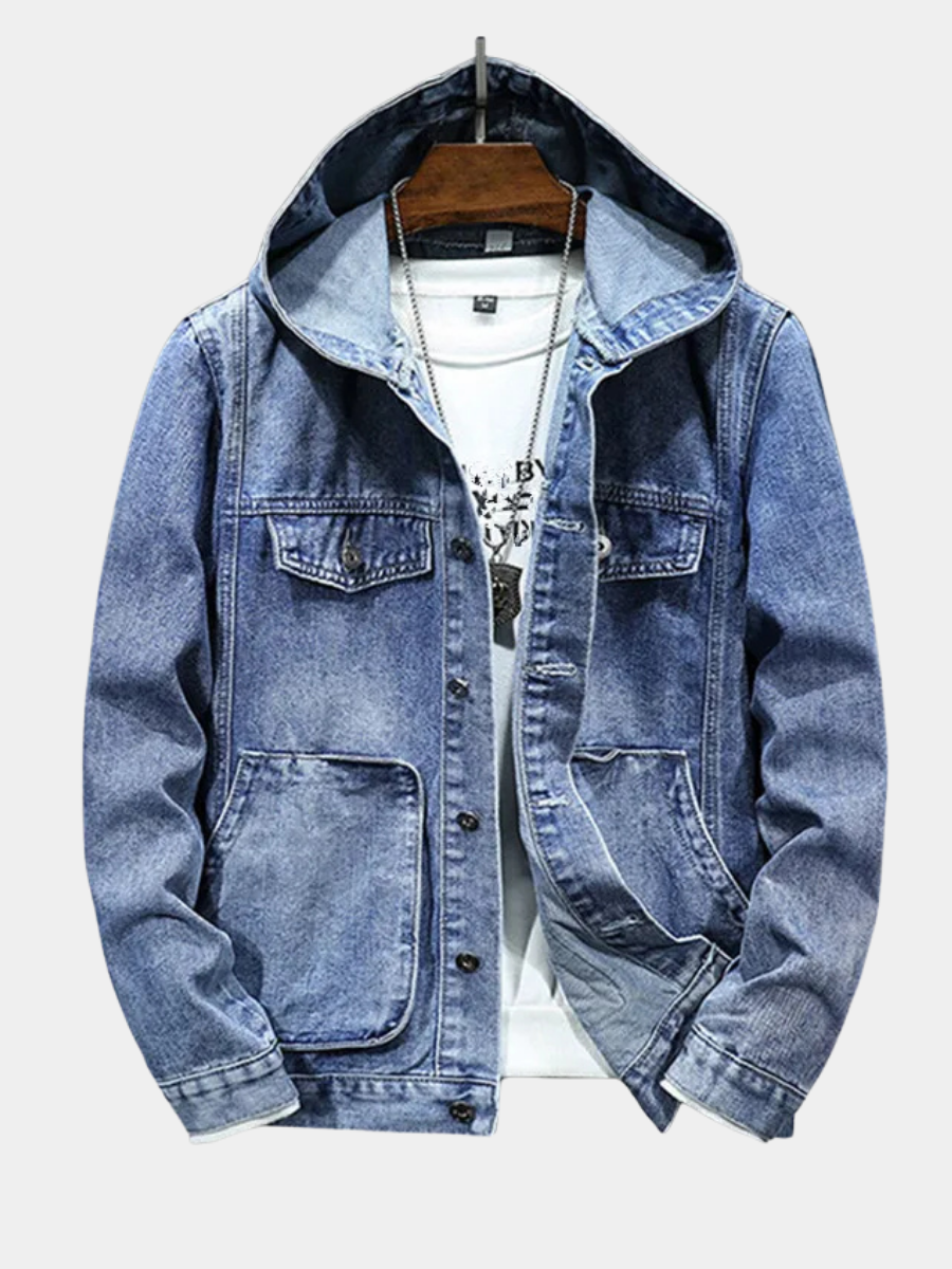 FEDERICO™ | Felpa con cappuccio in denim retrò