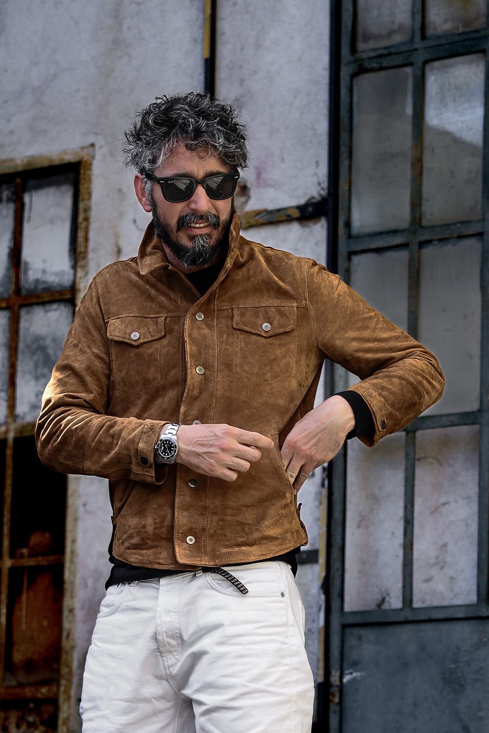 FEDERICO™ | Giacca da uomo in pelle scamosciata Ale