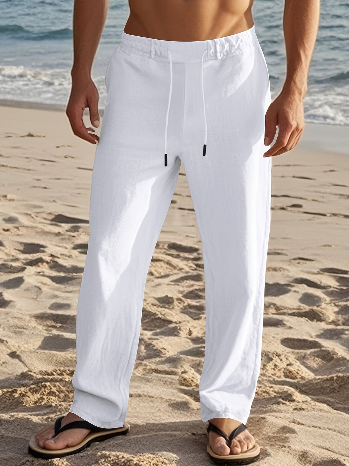 FEDERICO™ | Pantaloni in lino da uomo a vestibilità ampia
