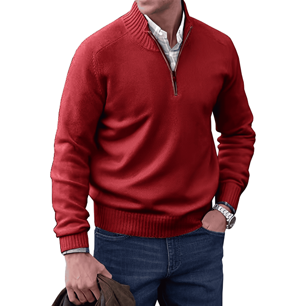 FEDERICO™ | Maglione a collo alto con cerniera