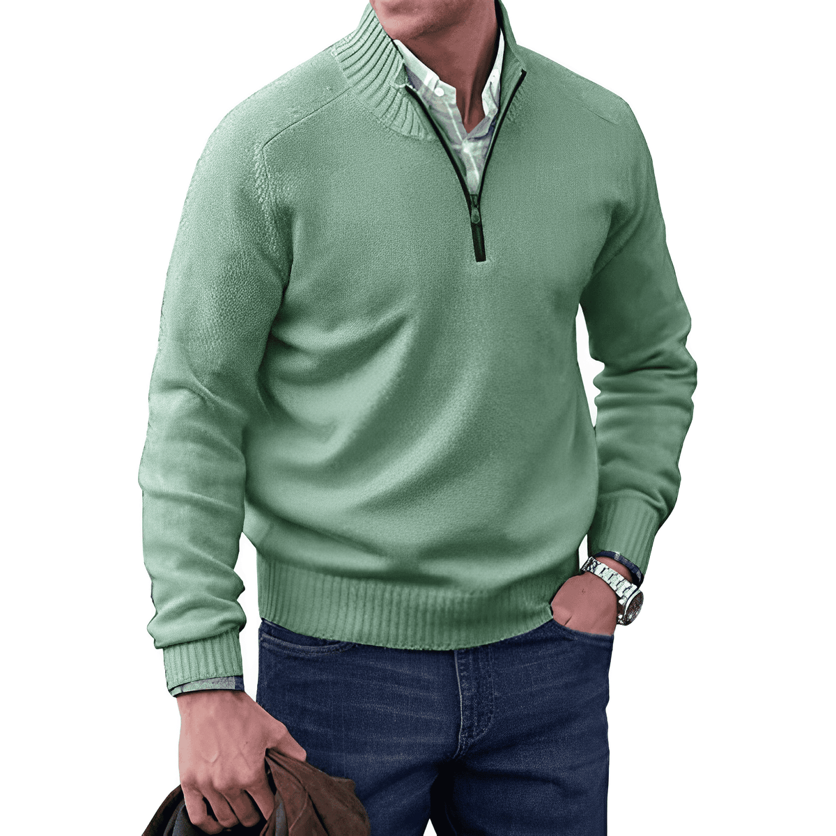 FEDERICO™ | Maglione a collo alto con cerniera