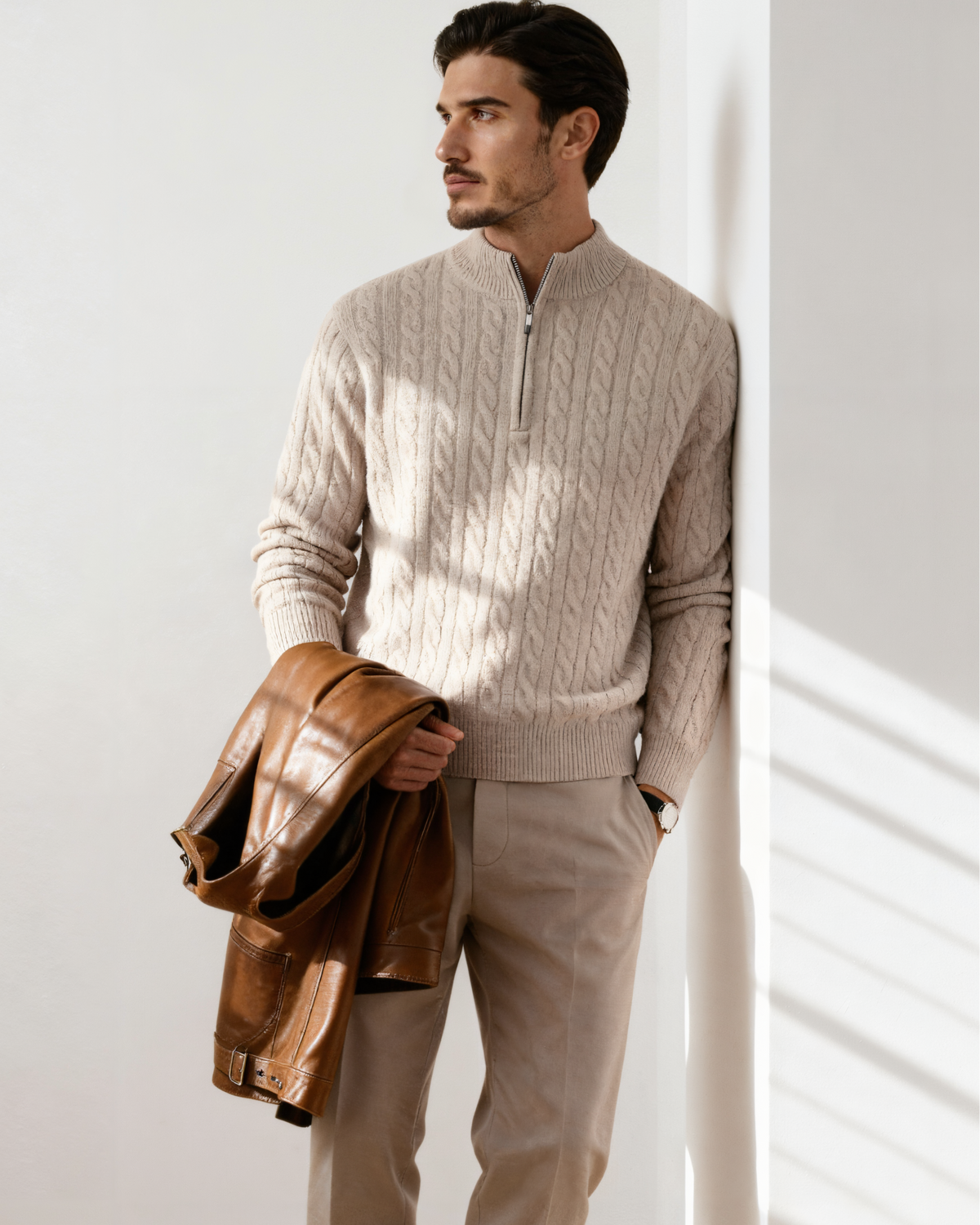 FEDERICO™ | CARDIGAN CON ZIP A METÀ