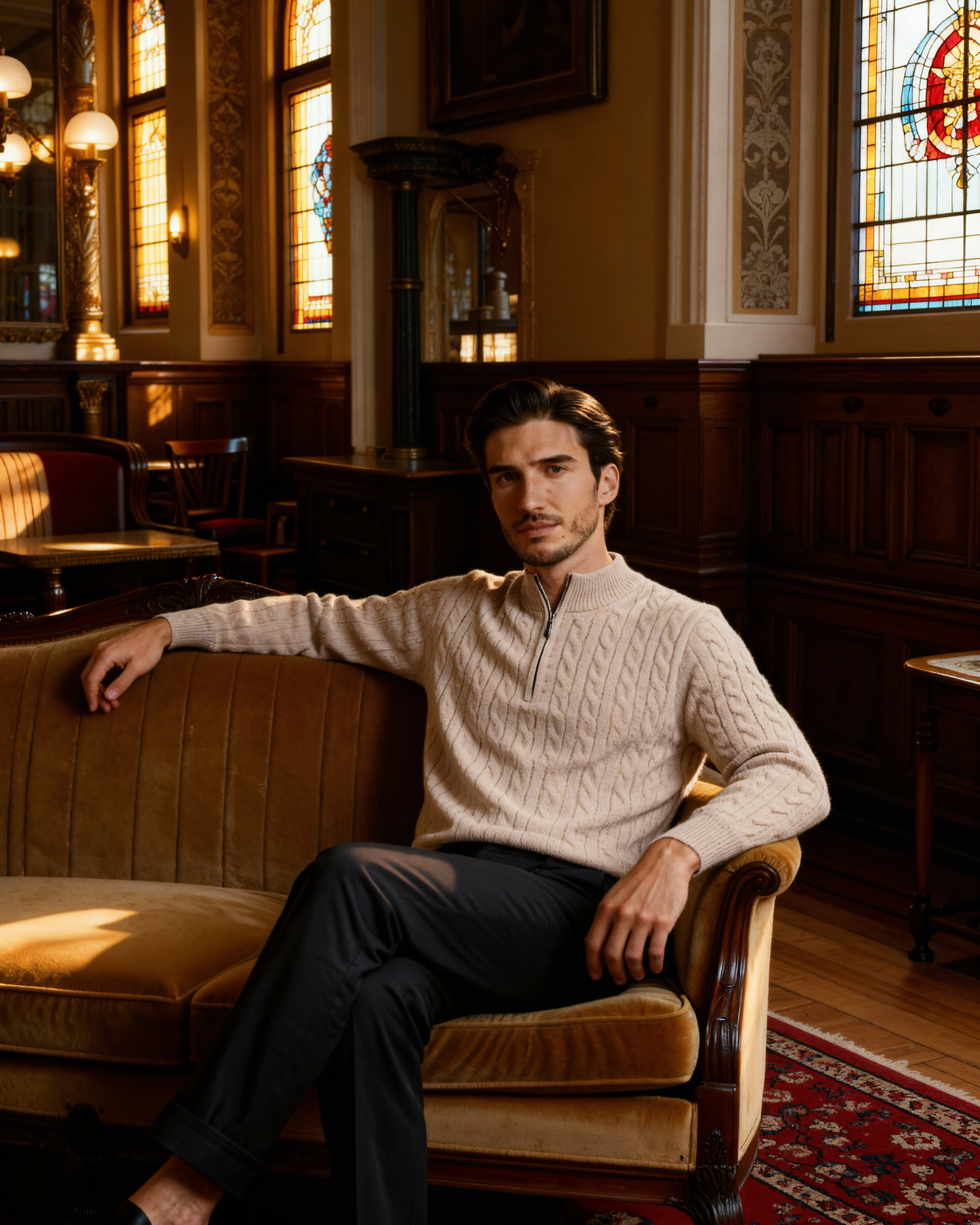 FEDERICO™ | CARDIGAN CON ZIP A METÀ