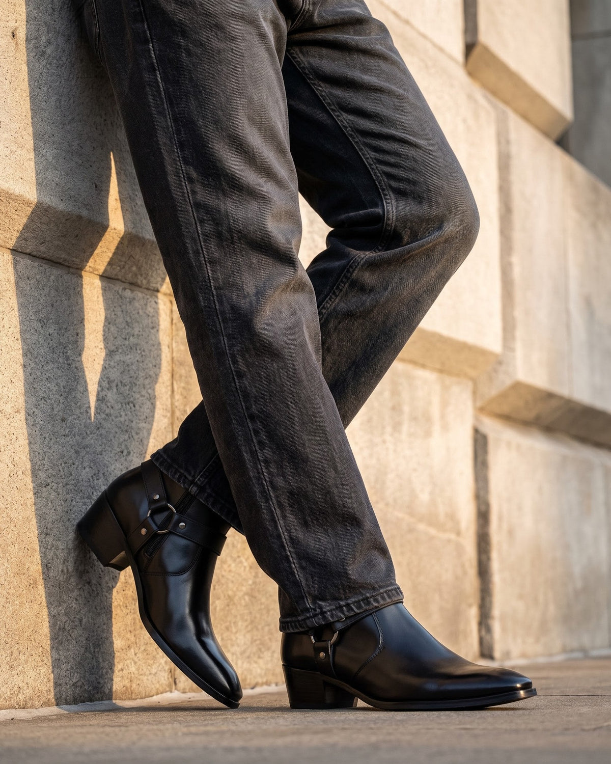 FEDERICO™ | Stivale Umberto in pelle con imbracatura
