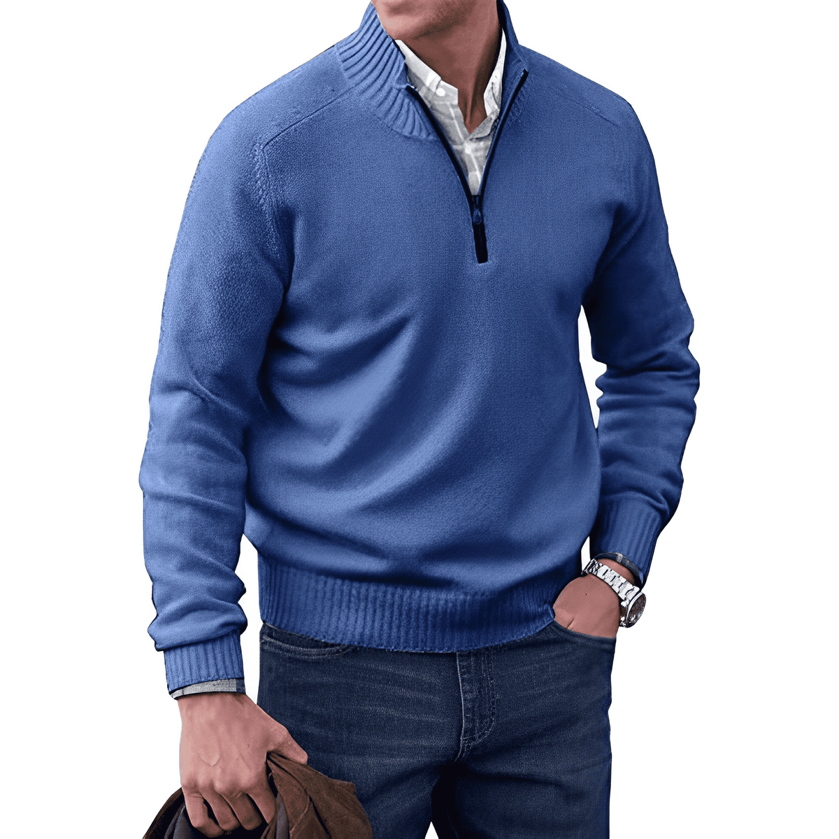 FEDERICO™ | Maglione a collo alto con cerniera