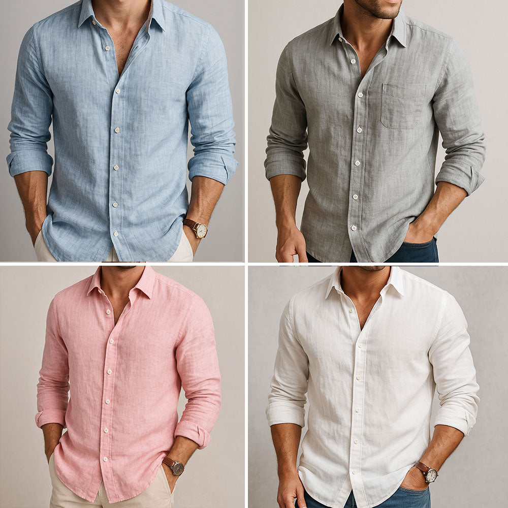FEDERICO™ | Camicia leggera in misto cotone e lino