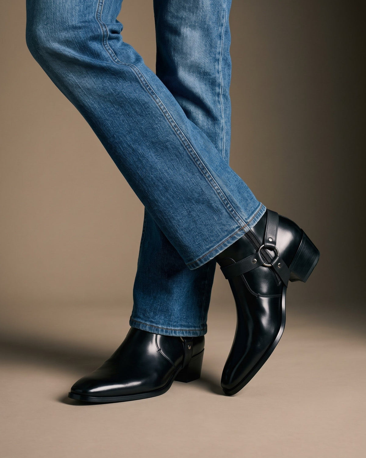 FEDERICO™ | Stivale Umberto in pelle con imbracatura