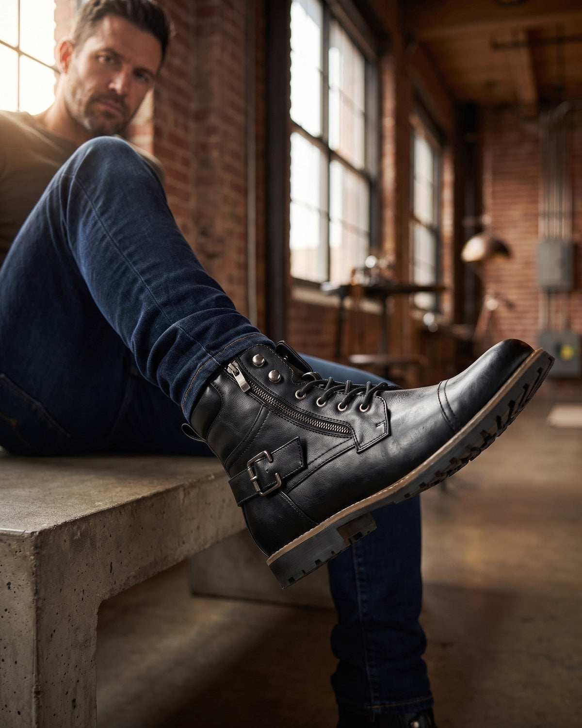 FEDERICO™ | Stivale in pelle Elios