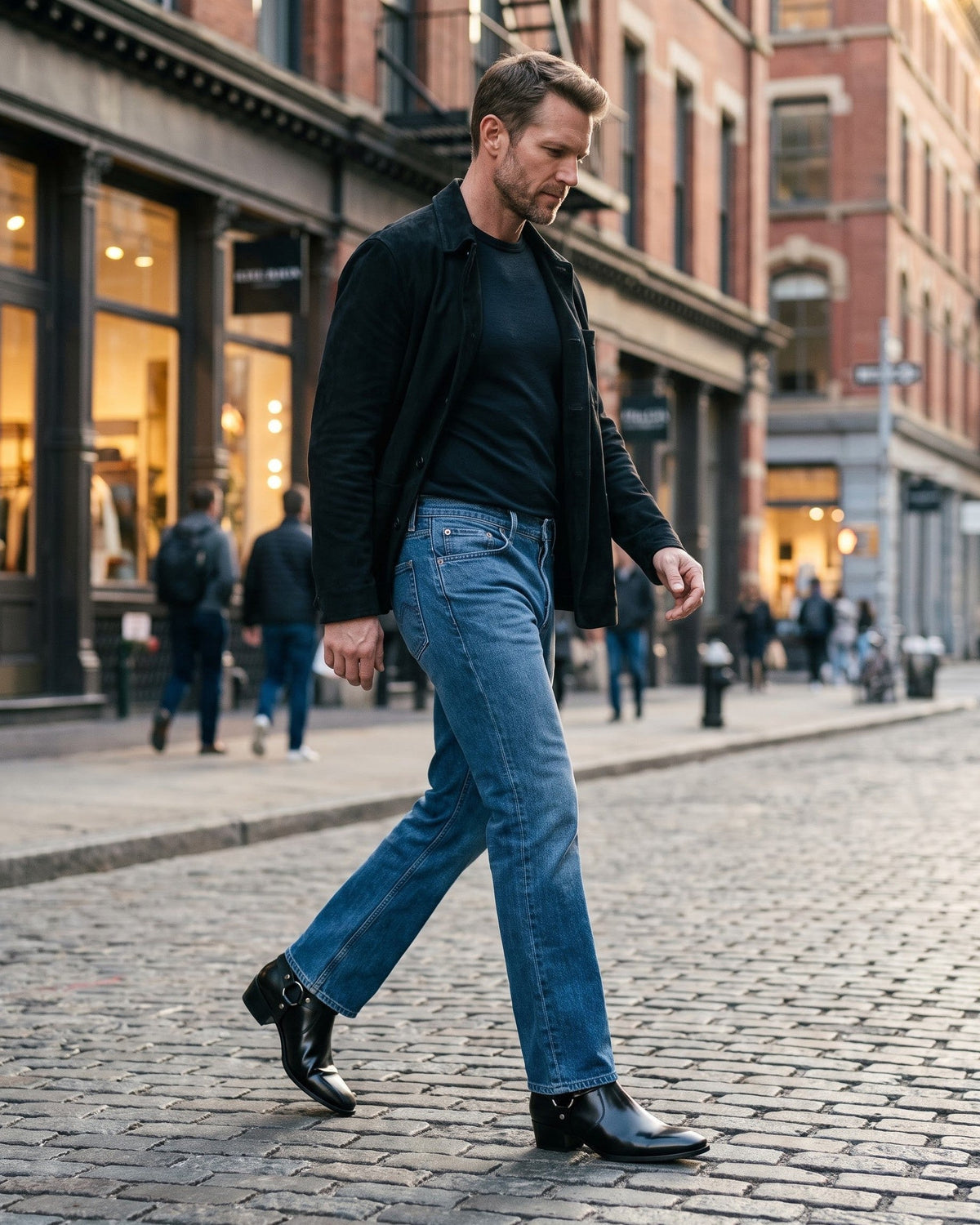 FEDERICO™ | Stivale Umberto in pelle con imbracatura