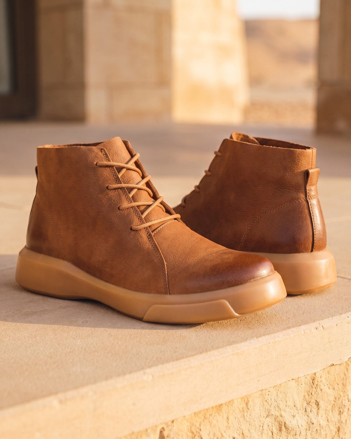 FEDERICO™ | Stivaletto Chukka in Pelle Fabian