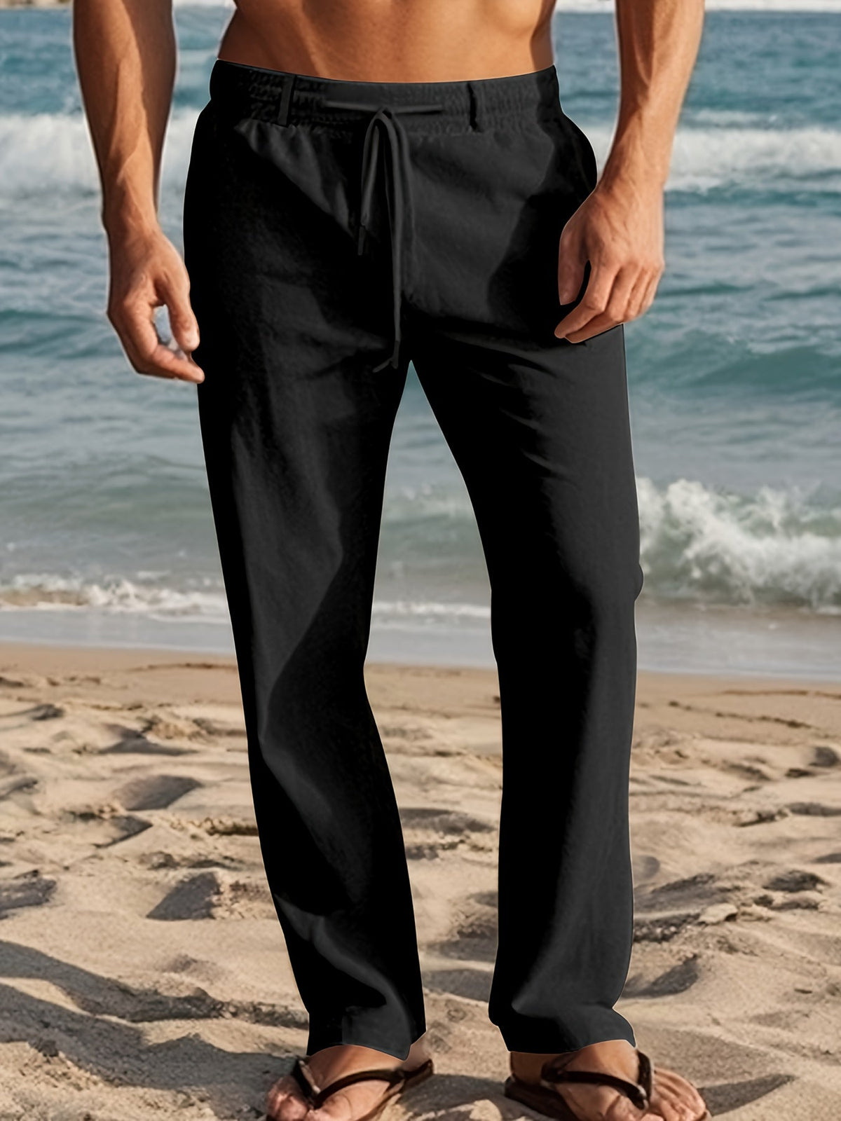 FEDERICO™ | Pantaloni in lino da uomo a vestibilità ampia