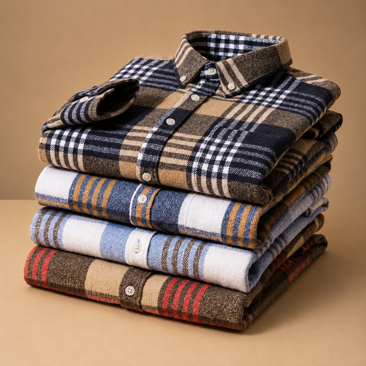 FEDERICO™ | Camicia Rockwell in flanella di cotone garzato