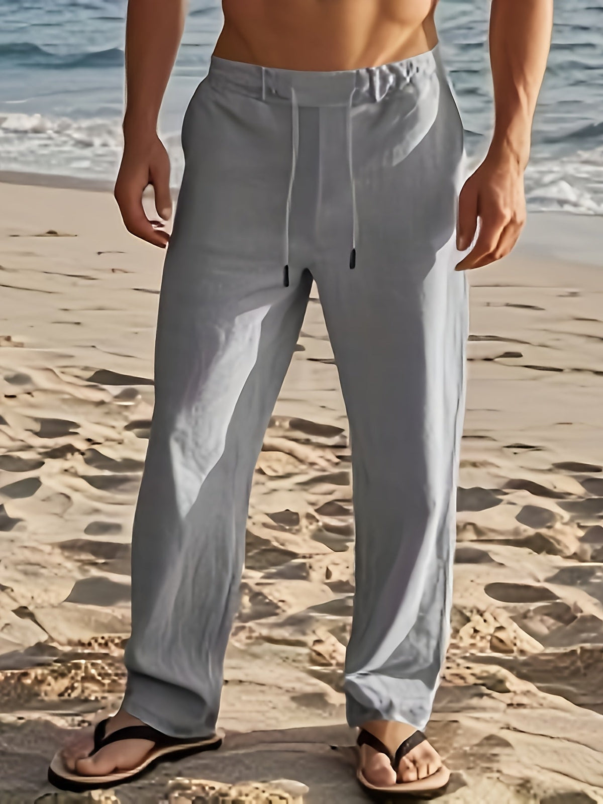 FEDERICO™ | Pantaloni in lino da uomo a vestibilità ampia