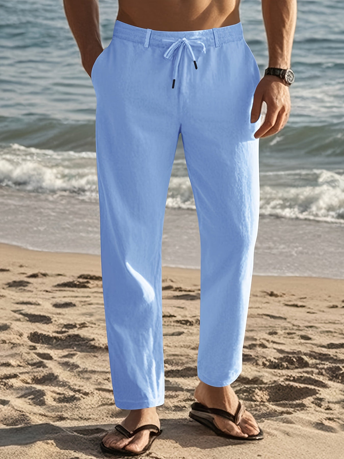 FEDERICO™ | Pantaloni in lino da uomo a vestibilità ampia