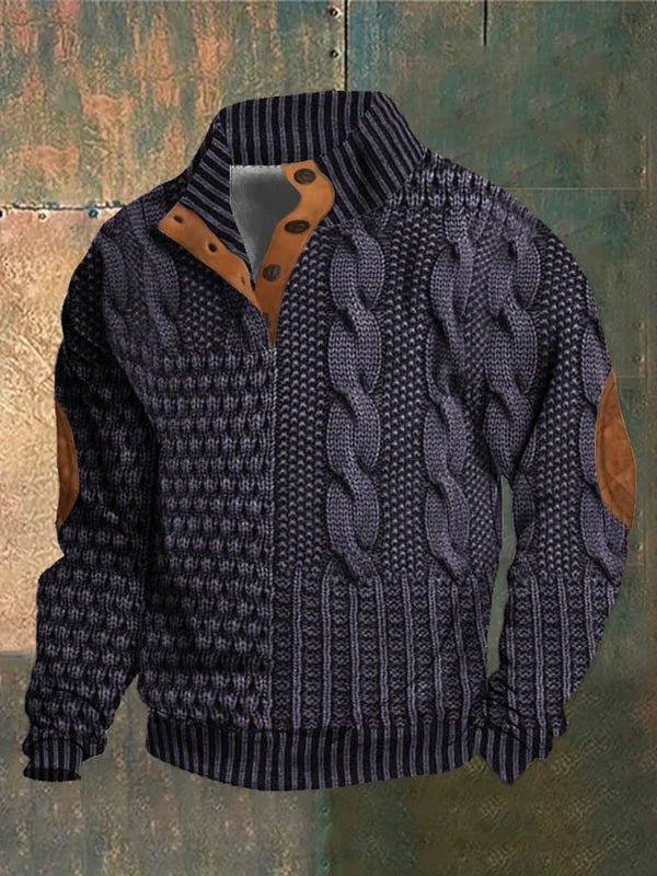 FEDERICO™ | Maglione da uomo in maglia con motivo vintage