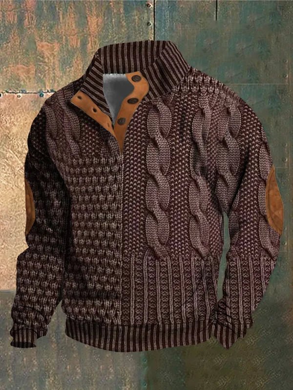 FEDERICO™ | Maglione da uomo in maglia con motivo vintage