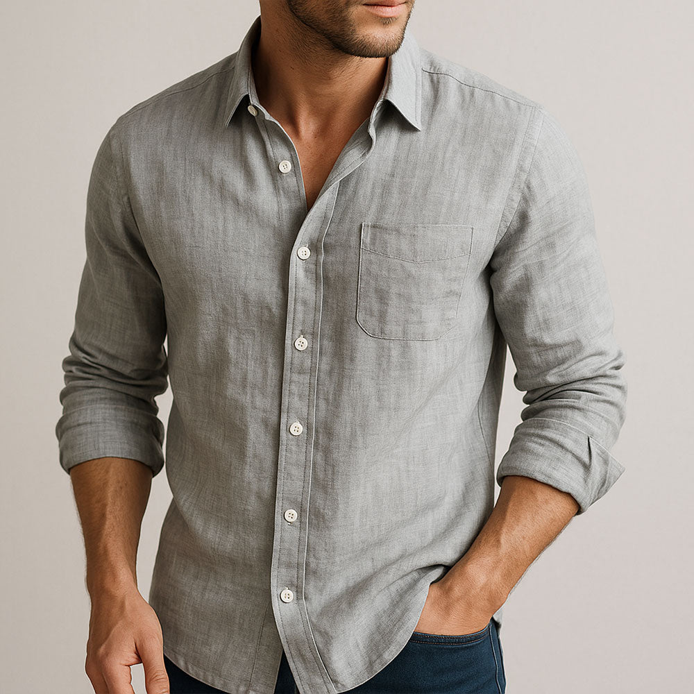 FEDERICO™ | Camicia leggera in misto cotone e lino