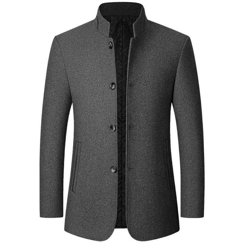 FEDERICO™ | Cappotto lungo in lana al tatto per uomo
