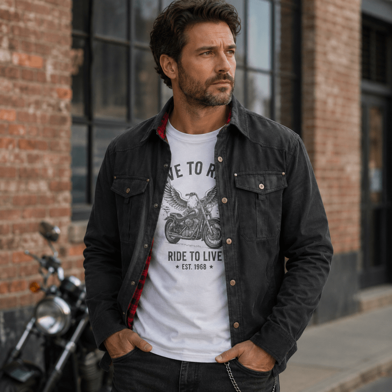 FEDERICO™ | Giacca camicia uomo leggera – interno a quadri