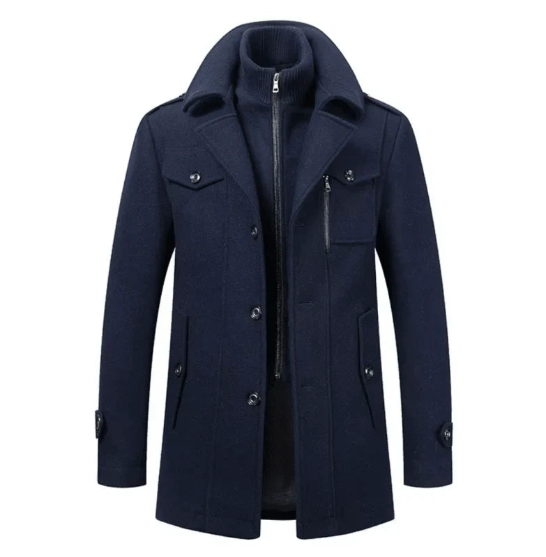 FEDERICO™ | Giacca autunnale uomo calda – antivento, lunghezza maggiore