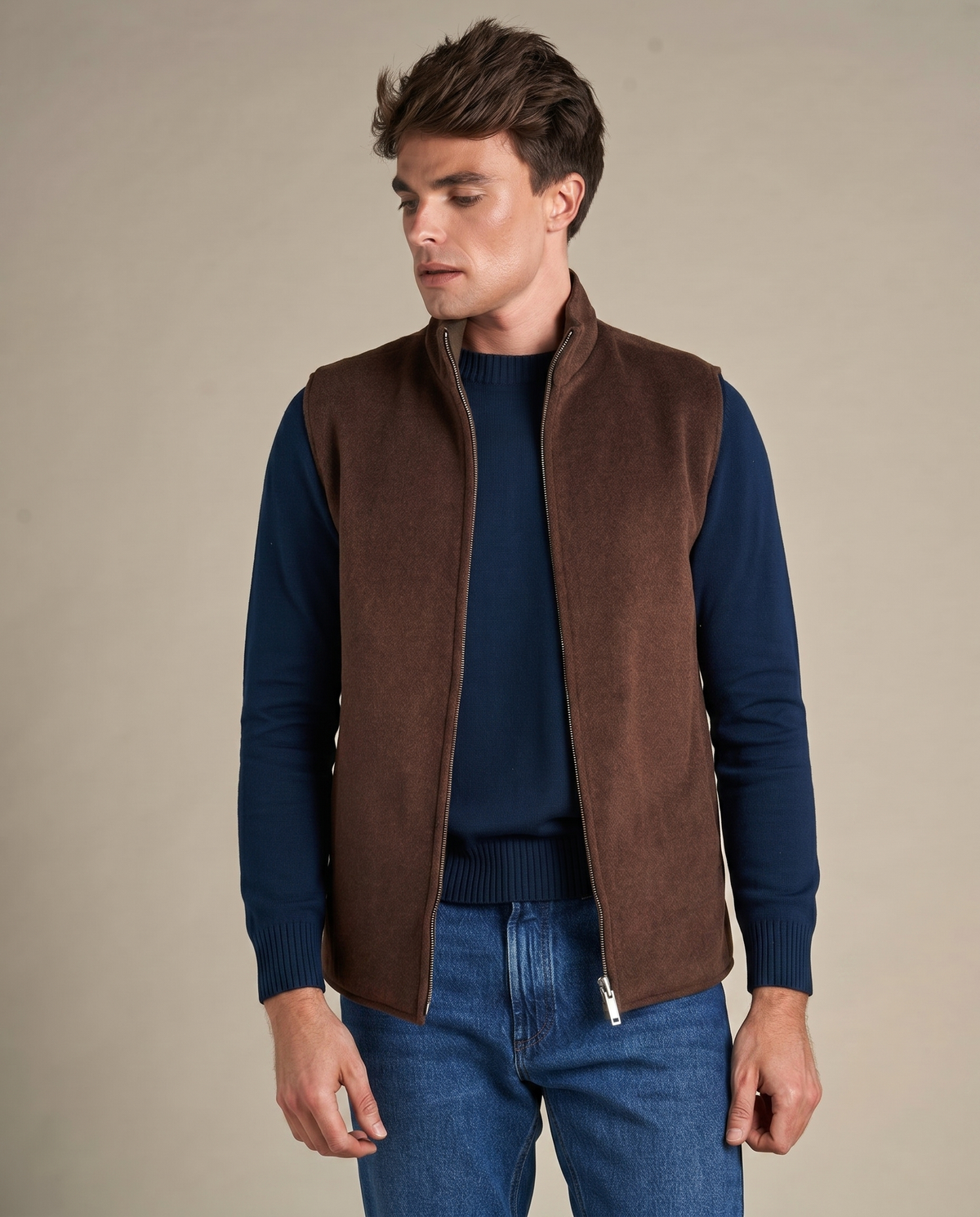 FEDERICO™ | Gilet uomo in lana reversibile – due look in uno
