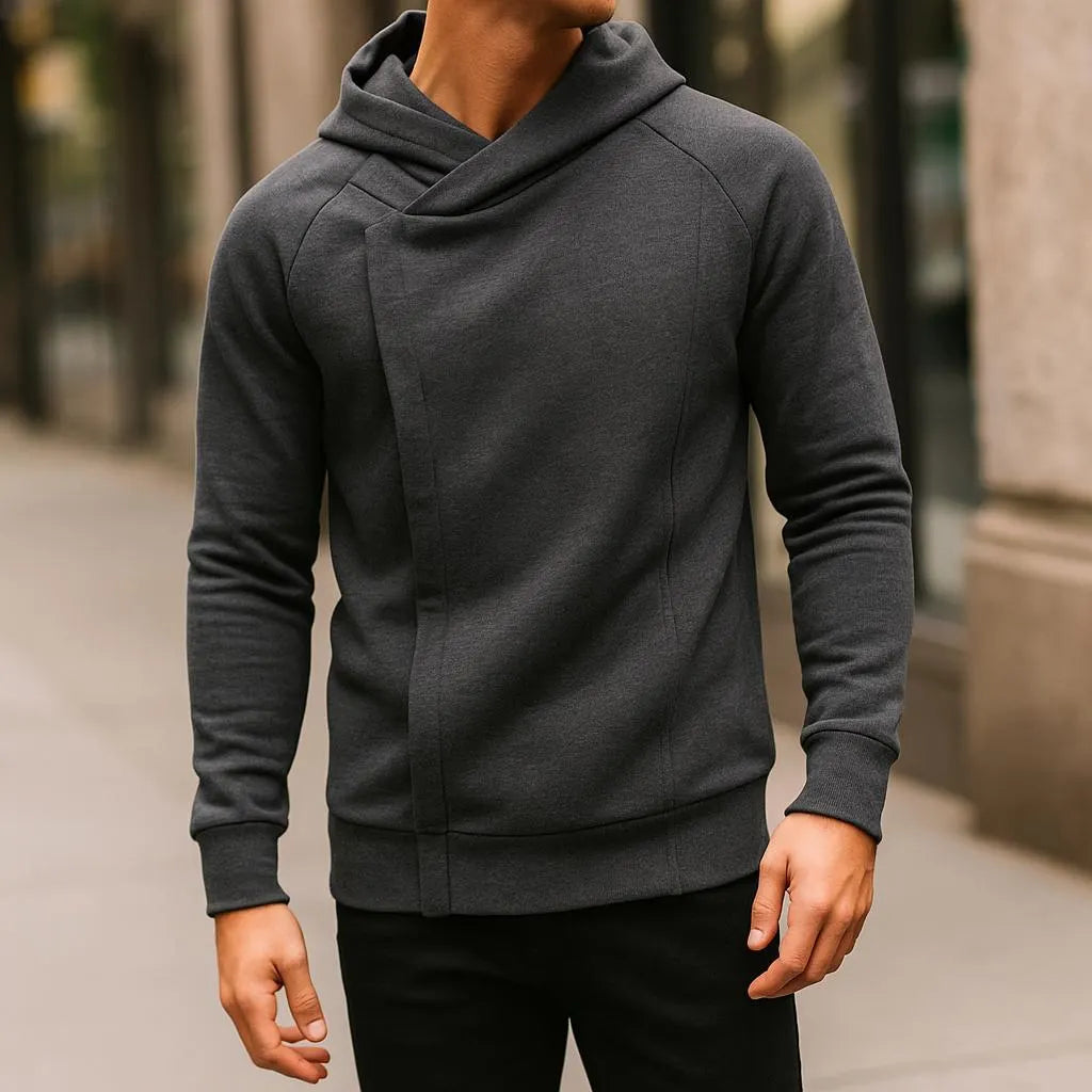 FEDERICO™ | Felpa con cappuccio e cerniera incrociata