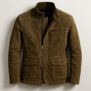 FEDERICO™ | Giacca da uomo in camoscio con zip