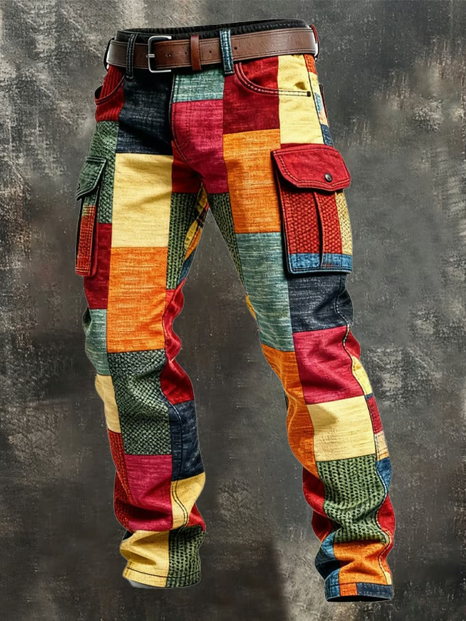 FEDERICO™ | Pantaloni cargo da uomo in patchwork