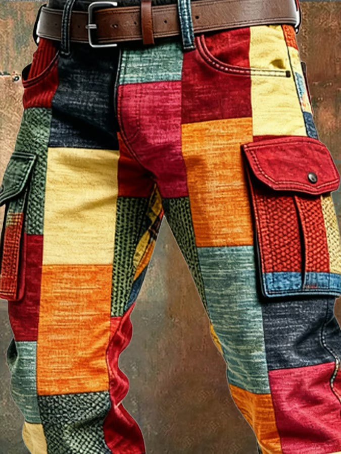 FEDERICO™ | Pantaloni cargo da uomo in patchwork