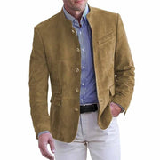 FEDERICO™ | Blazer in camoscio con colletto rialzato
