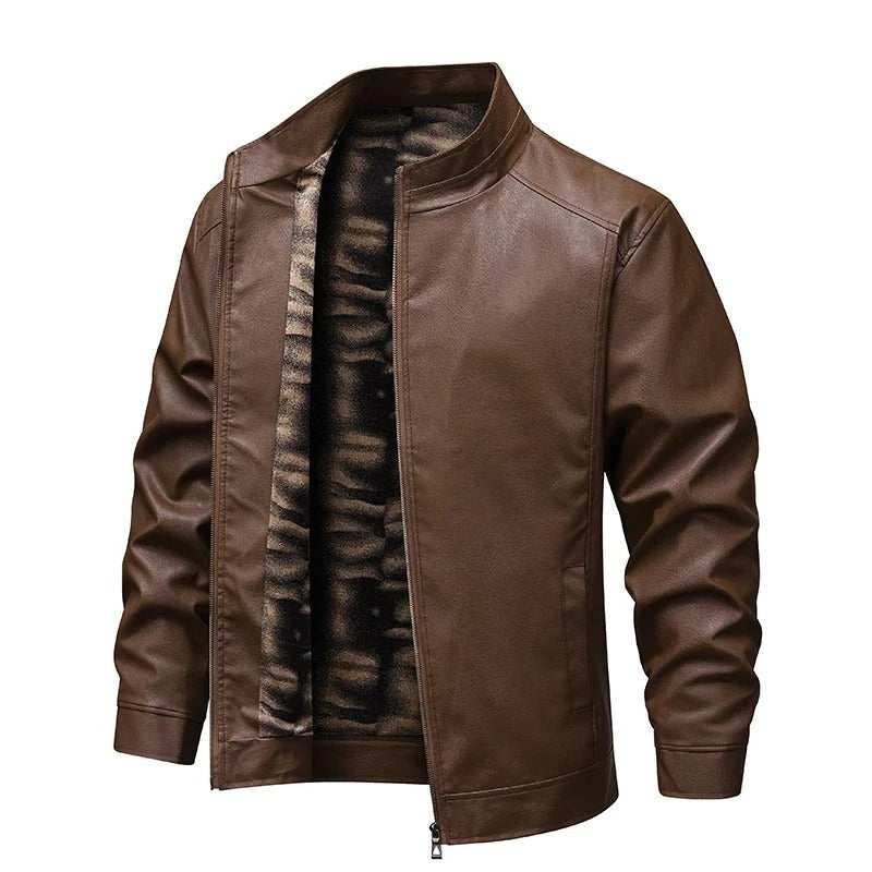 FEDERICO™ | Giacca in pelle uomo vintage – fodera in pile