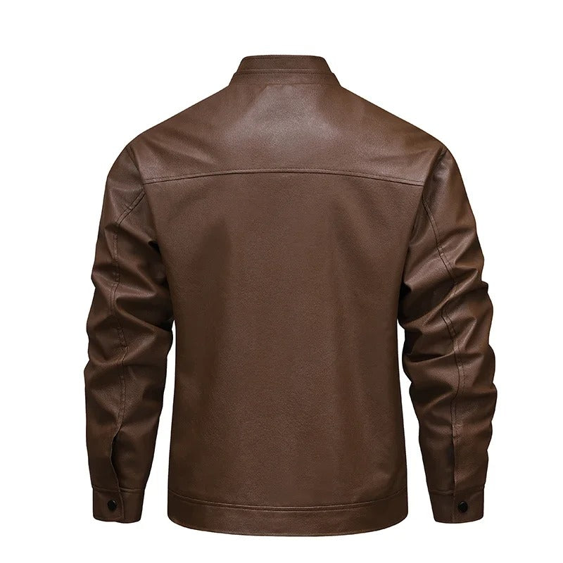 FEDERICO™ | Giacca in pelle uomo vintage – fodera in pile