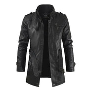 FEDERICO™ | Elegante giacca biker lunga in pelle