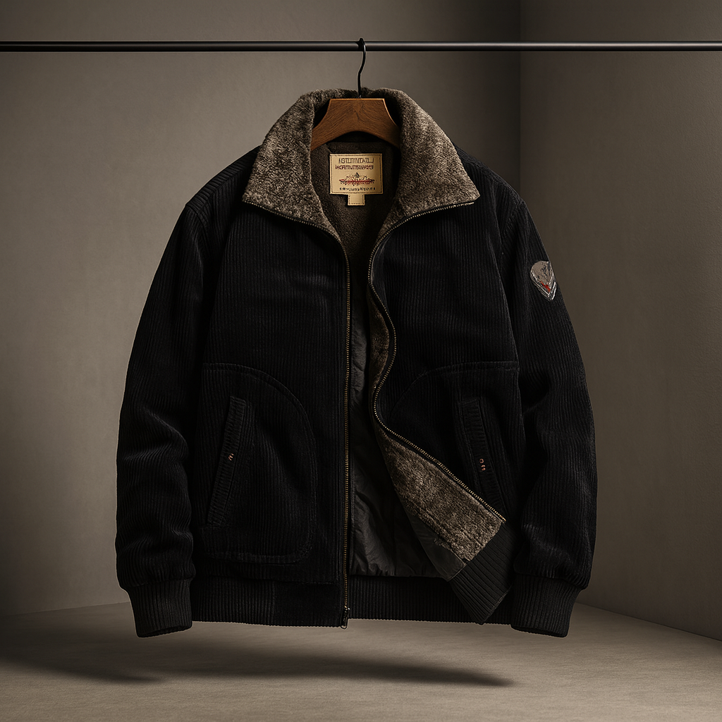FEDERICO™ | Giacca aviatore uomo in cotone – vestibilità strutturata