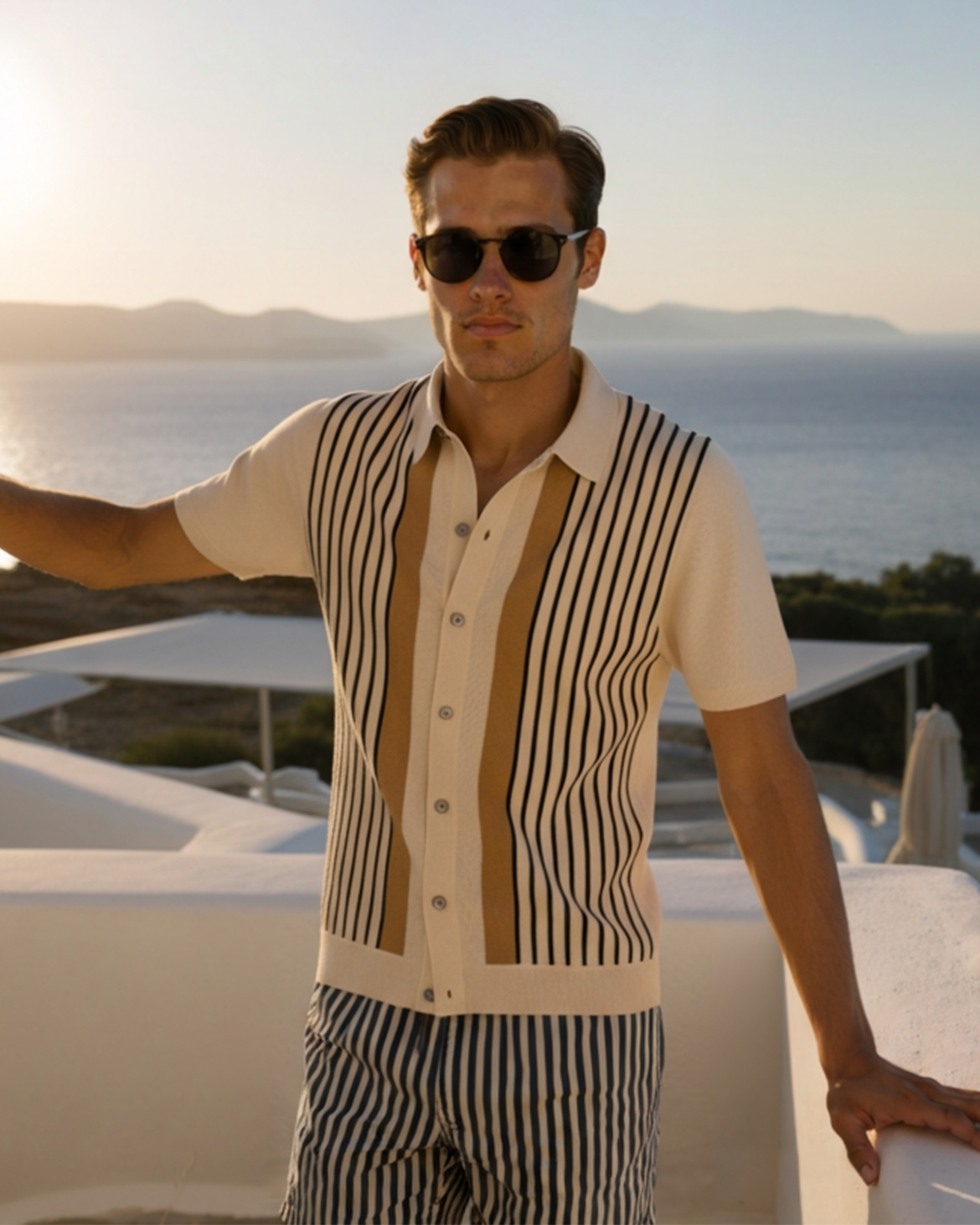 FEDERICO™ | POLO A RIGHE IN MAGLIA