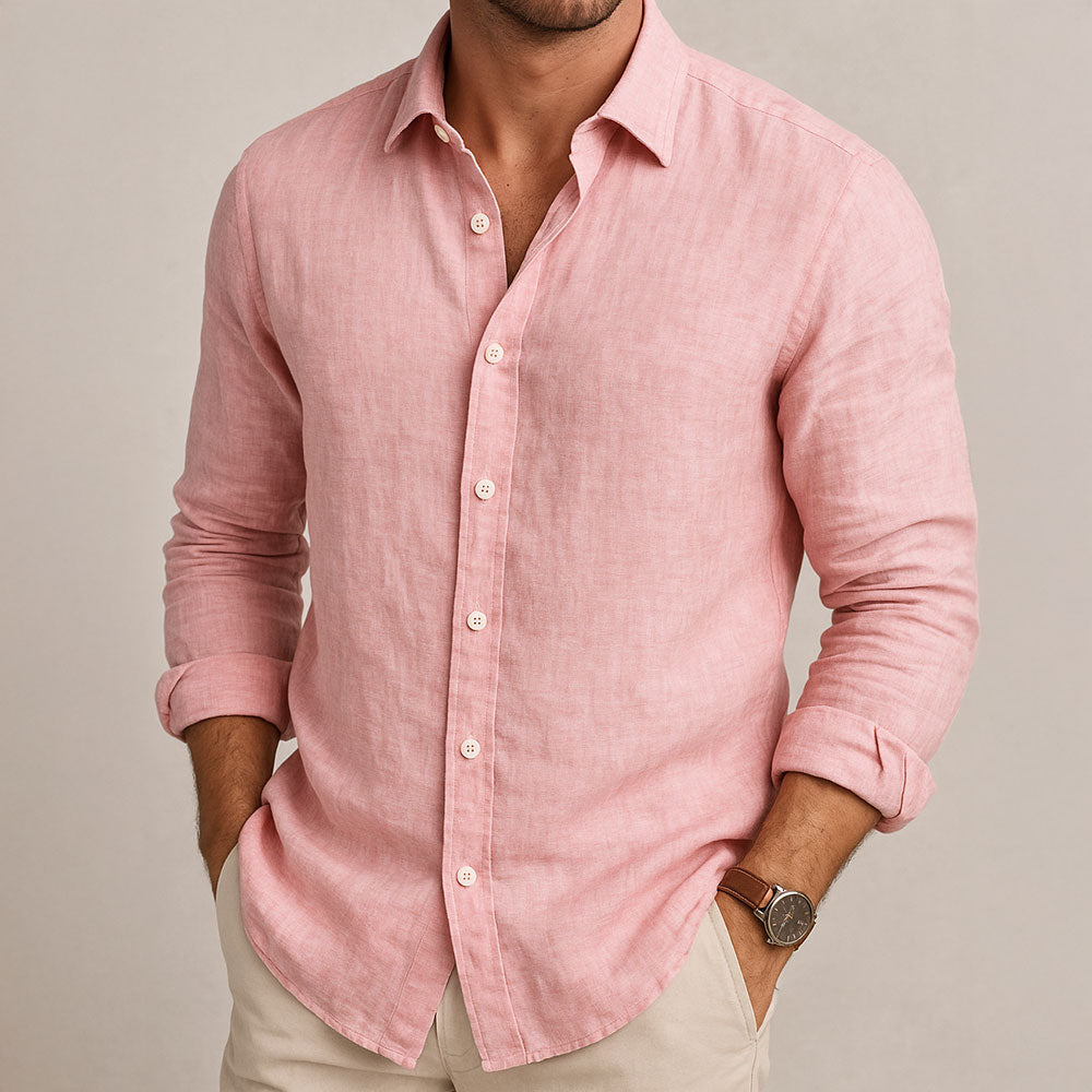 FEDERICO™ | Camicia leggera in misto cotone e lino