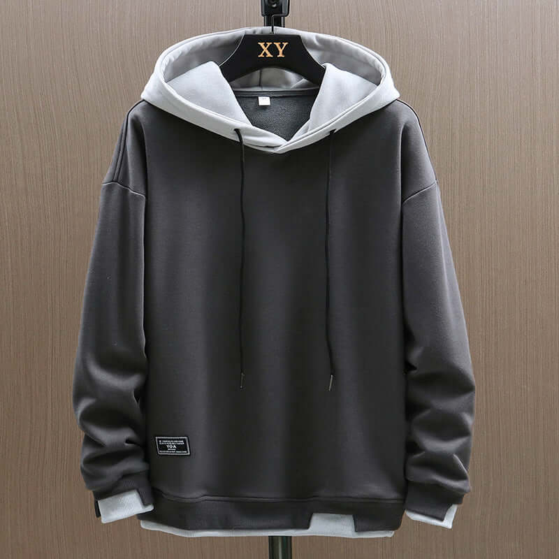 FEDERICO™ | Felpa con cappuccio bicolore foderata in pile