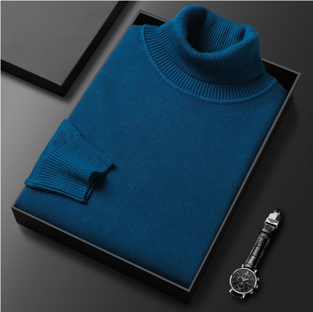 FEDERICO™ | Maglione Premium da Uomo a Collo Alto in Tinta Unita
