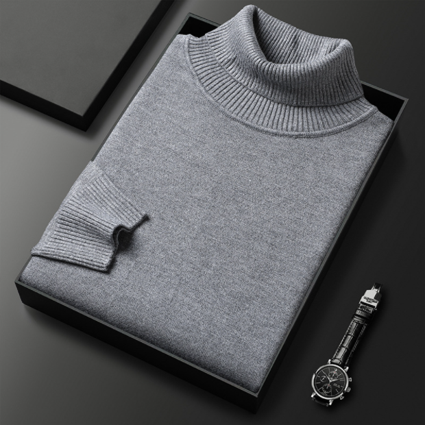 FEDERICO™ | Maglione Premium da Uomo a Collo Alto in Tinta Unita